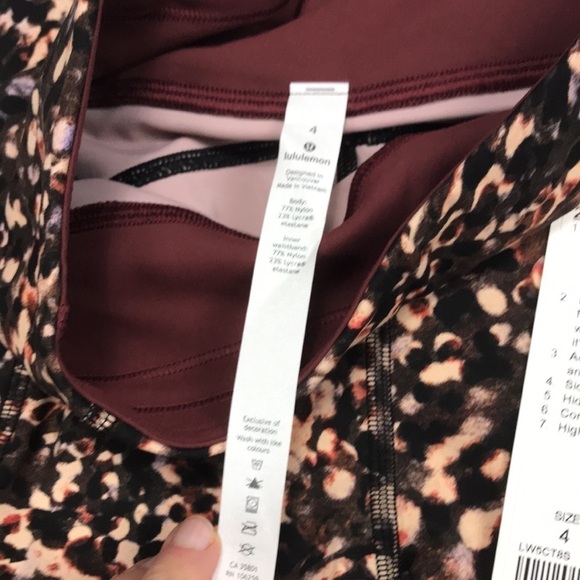 NWT Lululemon Invigorate HR Tight Motion Flux Multi - Picture 3 of 5